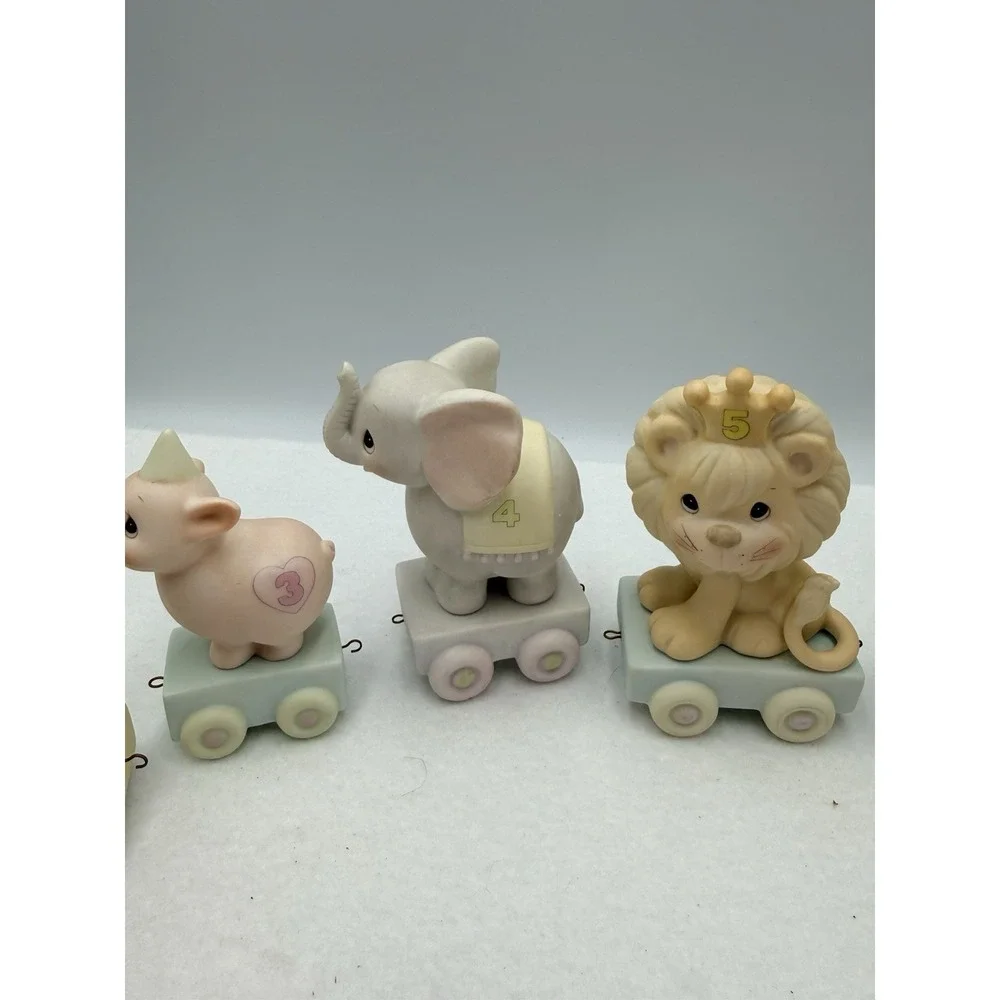 Enesco Precious Moments Birthday Train Newborn - 8‎ Yrs old & Clown VTG 1985